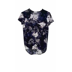 ARITZIA Wilfred Sz XS Scoop Neck Short Sleeve Hi-Lo Split Side Hem T Shirt